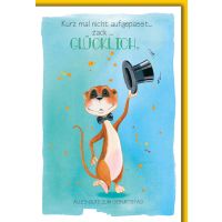 Geburtstag Karte mit Umschlag Erdmännchen mit...