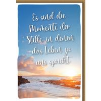 Allgemein Karte mit Umschlag Momente der Stille...