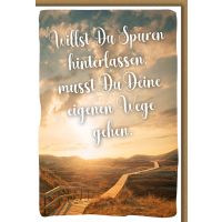 Allgemeine Wünsche Karte mit Umschlag Spuren...