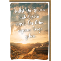 Allgemeine Wünsche Karte mit Umschlag Spuren...