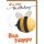 Geburtstag Karte mit Umschlag Bee happy, Seventies