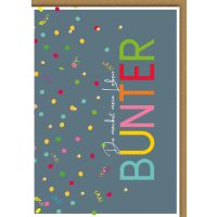 Geburtstag Karte mit Umschlag Luftschlangen, Konfetti