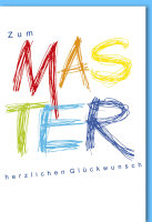 A - Master-Karte - Zum Master - Doppelkarte im Format...