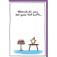 Geburtstag Karte mit Umschlag Hamster