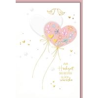 Hochzeitskarten Karte mit Umschlag Vögel und Herzen