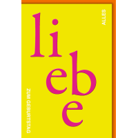 Geburtstag Karte mit Umschlag Große Letter Liebe