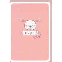 Geburt Baby Freudiges Ereignis Karte mit Umschlag Hund, Girl