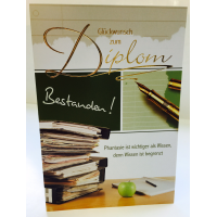 Zum Diplom - Glückwunschkarte zum Diplom im Format...