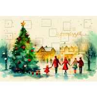 Advent Grußkarte mit Umschlag Adventskalenderkarte...