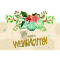 Weihnachten Grußkarte Glückwunschkarte mit...
