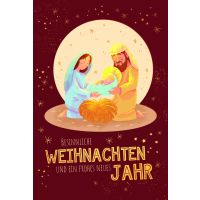 Weihnachten Grußkarte Glückwunschkarte mit...