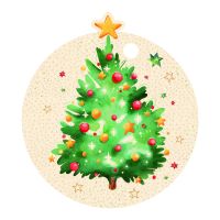 Weihnachten Beutel mit 5 Geschenkanhängern Green...