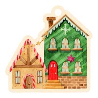 Weihnachten Beutel mit 5 Geschenkanhängern Green...