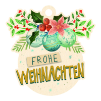 Weihnachten Beutel mit 5 Geschenkanhängern Green...