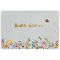 Allgemeine Wünsche Biene und Blumenwiese Finest...