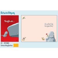 Entschuldigung Grußkarte mit Briefumschlag - Kwal...