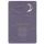 Trauer Kondolenz unverpackte Beileidskarte mit Umschlag Finest Collection In stiller Trauer Mond Nachthimmel mit Spruch