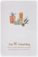 40. Geburtstag - Finest Collection Karte mit...