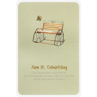 70. Geburtstag Schaukelstuhl Bank Finest Collection...
