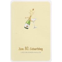 80. Geburtstag Champagner Finest Collection unverpackte...