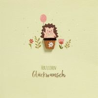Allgemeine Wünsche Igel mit Ballon Moments...