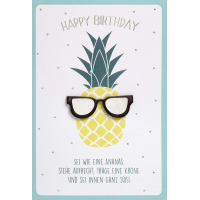 Geburtstag Feelings unverpackte Glückwunschkarte mit...