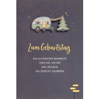 Geburtstag Feelings unverpackte Glückwunschkarte mit...