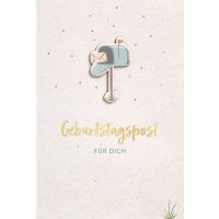 Geburtstag Feelings unverpackte Glückwunschkarte mit...