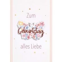 Geburtstag Feelings unverpackte Glückwunschkarte mit...