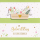 Geburtstag Feelings Quadratische unverpackte Glückwunschkarte mit Umschlag Blumenkübel Herzlichen Glückwunsch Applikation