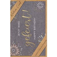 Geburtstag - Nature Card HANDMADE Karte mit Umschlag...
