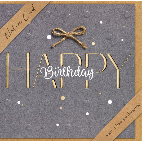 Geburtstag - Nature Card HANDMADE Karte mit Umschlag Happy birthday