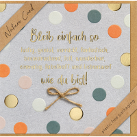 Allgemeine Wünsche Nature Card HANDMADE Karte mit...