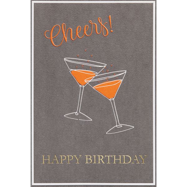 Geburtstag - GOOD VIBES Karte mit Umschlag Cheers Happy Birthday