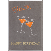 Geburtstag - GOOD VIBES Karte mit Umschlag Cheers Happy...