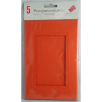 Passepartoutkarten orange - eckig - im Format 11,5 x 17...