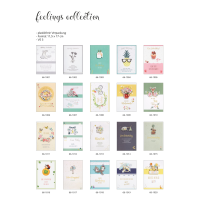 Feeling Collection Karten - Sortiment 64 Dekore à 6 Stück - 2 Kartenformate - UVP: € 1.516,80