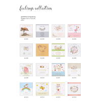 Feeling Collection Karten - Sortiment 64 Dekore à 6 Stück - 2 Kartenformate - UVP: € 1.516,80