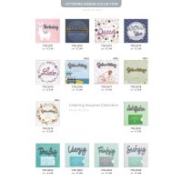 Lettering-Sortiment - 192 Glückwunschkarten mit Umschlägen - 64 Dekore - 4 Kartenformate - Bundle UVP: € 670,08
