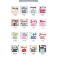Lettering-Sortiment - 192 Glückwunschkarten mit Umschlägen - 64 Dekore - 4 Kartenformate - Bundle UVP: € 670,08