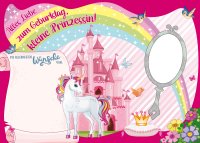 Kindergeburtstag - Great Cards - Soundkarte und Lichtkarte A4-Format - Prinzessin