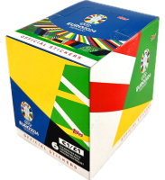 Topps Euro 2024 Sticker - Fußball EM UEFA 2024 in Deutschland Sammelbilder - Bundle Display mit 100 Tütchen mit 6 Stickern in der Tüte