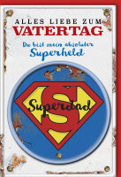 Vatertag  Karte mit Umschlag - Superman - Du bist mein...