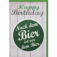 Geburtstag Glückwunschkarte mit Umschlag Nach dem...