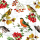 Herbst Servietten Cocktail 25x25 cm 3-lagig 20 Servietten Autumn birds Vogelarten Vögel