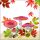 Herbst Servietten Lunch 33 x 33 cm 3-lagig 20 Servietten Pilze Fly agaric group