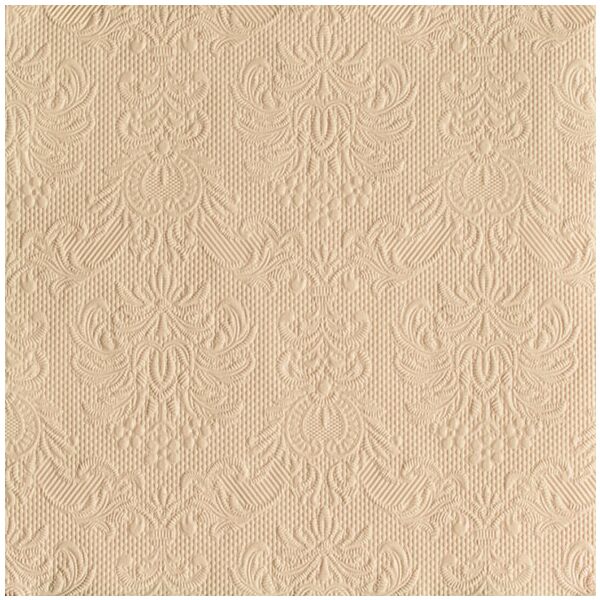 Servietten 33x33 cm 3-lagig 20 Servietten Elegance beige