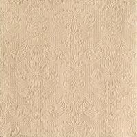 Servietten 33x33 cm 3-lagig 20 Servietten Elegance beige