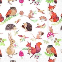 Herbst Servietten Lunch 33 x 33 cm 3-lagig 20 Servietten...