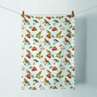 Geschirrtuch 50 cm x 70 cm Autumn birds